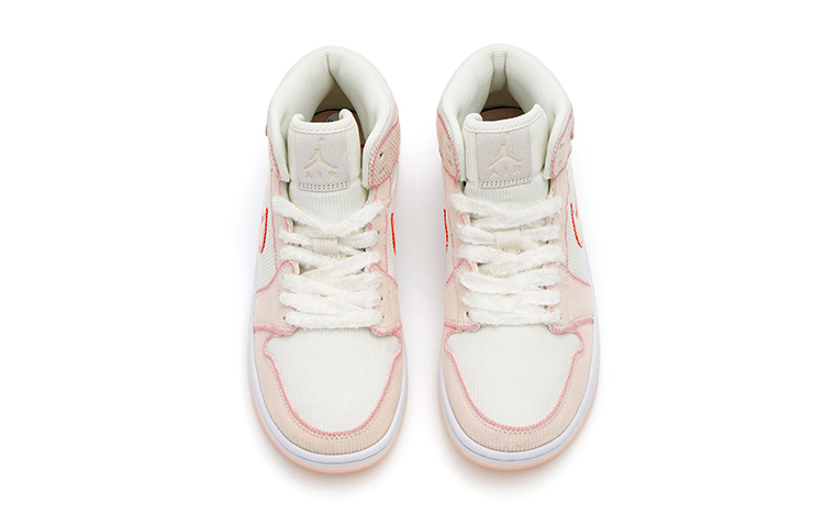 Shop (W) [Kasut Custom] Air Jordan 1 Mid SE 'Strawberi & Merah Jambu' DA8009-108(Team15-草莓白巧)