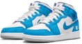 Lookbook (W) 에어 조던 1 미드 '타이드 워시 UNC' (커스텀) DR6235-401(TeamY-女款冰河世纪北卡蓝)