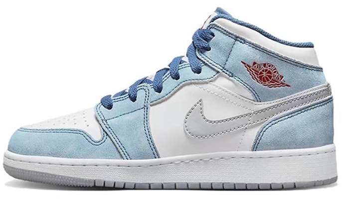 (W) 에어 조던 1 미드 '타이드 워시 UNC' (커스텀) DR6235-401(TeamY-女款冰河世纪北卡蓝) Details for (W) 에어 조던 1 미드 '타이드 워시 UNC' (커스텀) DR6235-401(TeamY-女款冰河世纪北卡蓝)