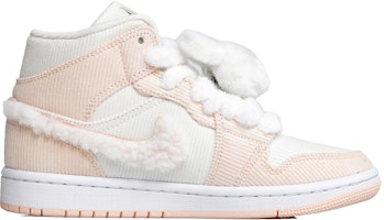 【定製球鞋】 Jordan Air Jordan 1 Mid SE “CNY” 新年定製 兔年 絨毛鉤子 中幫 復古籃球鞋 女款 白粉 Order 【定製球鞋】 Jordan Air Jordan 1 Mid SE “CNY” 新年定製 兔年 絨毛鉤子 中幫 復古籃球鞋 女款 白粉