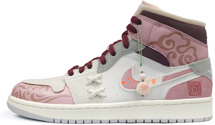 (W) 에어 조던 1 미드 SE 크래프트 '벚꽃 구름' (커스텀 슈즈) DQ3726-100(TeamK-猫爪云) Buy (W) 에어 조던 1 미드 SE 크래프트 '벚꽃 구름' (커스텀 슈즈) DQ3726-100(TeamK-猫爪云)