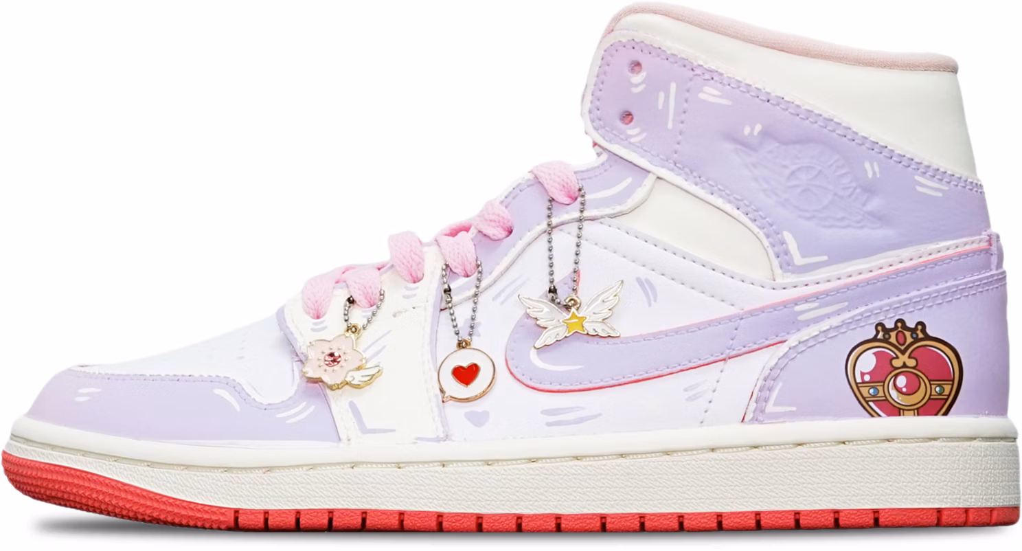 custom-shoes-women-air-jordan-1-mid-special-box-sailor-moon-transformation-brooch