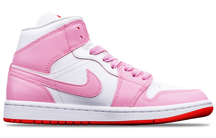 Order (W) [Kasut Tersuai] Air Jordan 1 Mid Kotak Istimewa 'Havana Merah Ais Krim' BQ6472-116(TeamT-红底冰淇淋S-BOX)