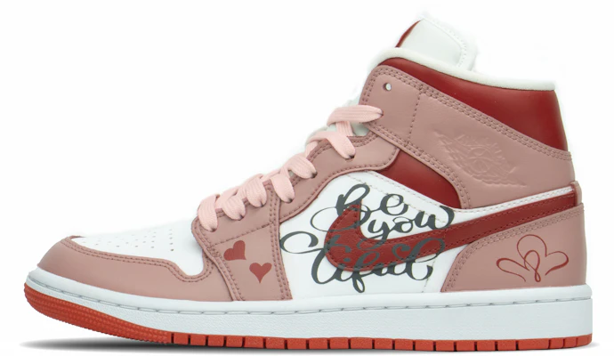 【客製化球鞋】Jordan Air Jordan 1 Mid 特殊禮盒 復古籃球鞋 女款 粉紅 櫻花季限定 Order 【客製化球鞋】Jordan Air Jordan 1 Mid 特殊禮盒 復古籃球鞋 女款 粉紅 櫻花季限定