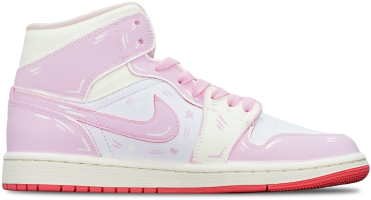【客製化球鞋】Jordan Air Jordan 1 Mid 光變溫變 美少女戰士 愛心變身器 特殊鞋盒 中幫 復古籃球鞋 女款 米粉 Order 【客製化球鞋】Jordan Air Jordan 1 Mid 光變溫變 美少女戰士 愛心變身器 特殊鞋盒 中幫 復古籃球鞋 女款 米粉