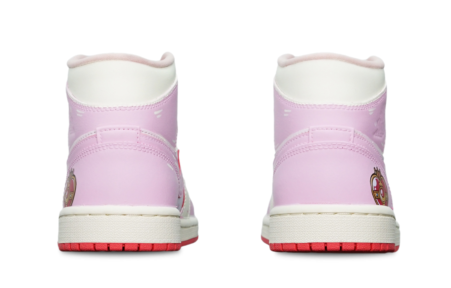 Details for 【客製化球鞋】Jordan Air Jordan 1 Mid 光變溫變 美少女戰士 愛心變身器 特殊鞋盒 中幫 復古籃球鞋 女款 米粉