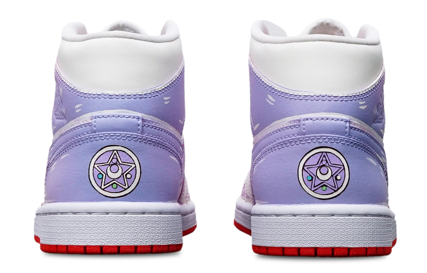 Cheap (W) [Sepatu Kustom] Air Jordan 1 Mid Kotak Khusus 'Garis Pink yang Berubah Warna' BQ6472-116(TeamT-光变美少女战士S-BOX)