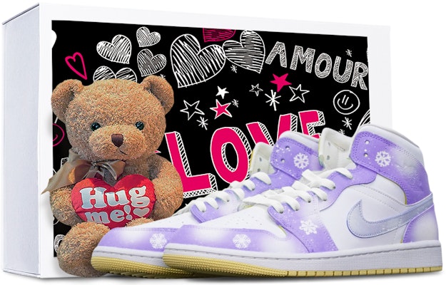 (W) Jordan 1 Mid Navidad Dopamina Lavanda (Caja+Oso) BQ6472-701-486844 Buy (W) Jordan 1 Mid Navidad Dopamina Lavanda (Caja+Oso) BQ6472-701-486844