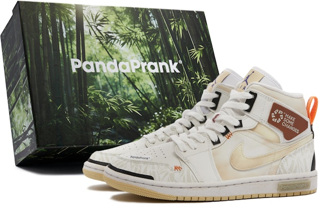 【訂製球鞋】 Jordan Air Jordan 1 retro 熊貓惡作劇 漫步 潮流復古 百搭 防滑耐磨 中筒 復古籃球鞋 女款 Buy 【訂製球鞋】 Jordan Air Jordan 1 retro 熊貓惡作劇 漫步 潮流復古 百搭 防滑耐磨 中筒 復古籃球鞋 女款