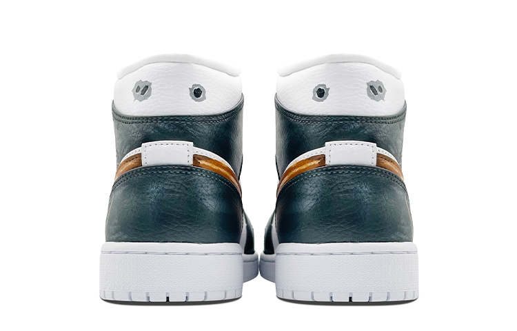 Shop (W) [定制鞋] Air Jordan 1 复刻高帮 '战场喷漆' 554725-129(TeamE-战地-白灰)