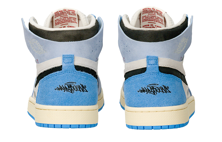 Purchase 【定製籃球鞋】Jordan Air Jordan 1 反轉北卡 TMS 多巴胺 秋冬戶外搭配 防滑耐磨 高筒 復古籃球鞋 女款 黑藍