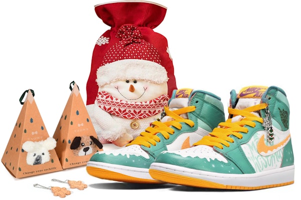 (W) Jordan 1 Retro High OG "Árbol de Navidad" 555088-706(TeamE-女款圣诞树绿白黄) Buy (W) Jordan 1 Retro High OG "Árbol de Navidad" 555088-706(TeamE-女款圣诞树绿白黄)