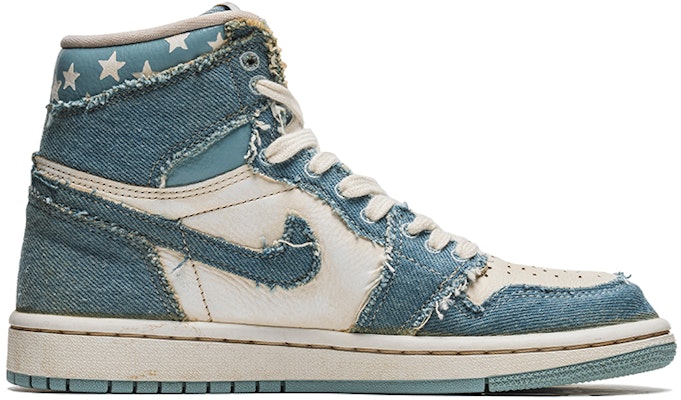 (W) 에어 조던 1 레트로 OG '청백 데님 학' (48 characters) DM9036-104(TeamB-女款咖啡染白蓝) Order (W) 에어 조던 1 레트로 OG '청백 데님 학' (48 characters) DM9036-104(TeamB-女款咖啡染白蓝)