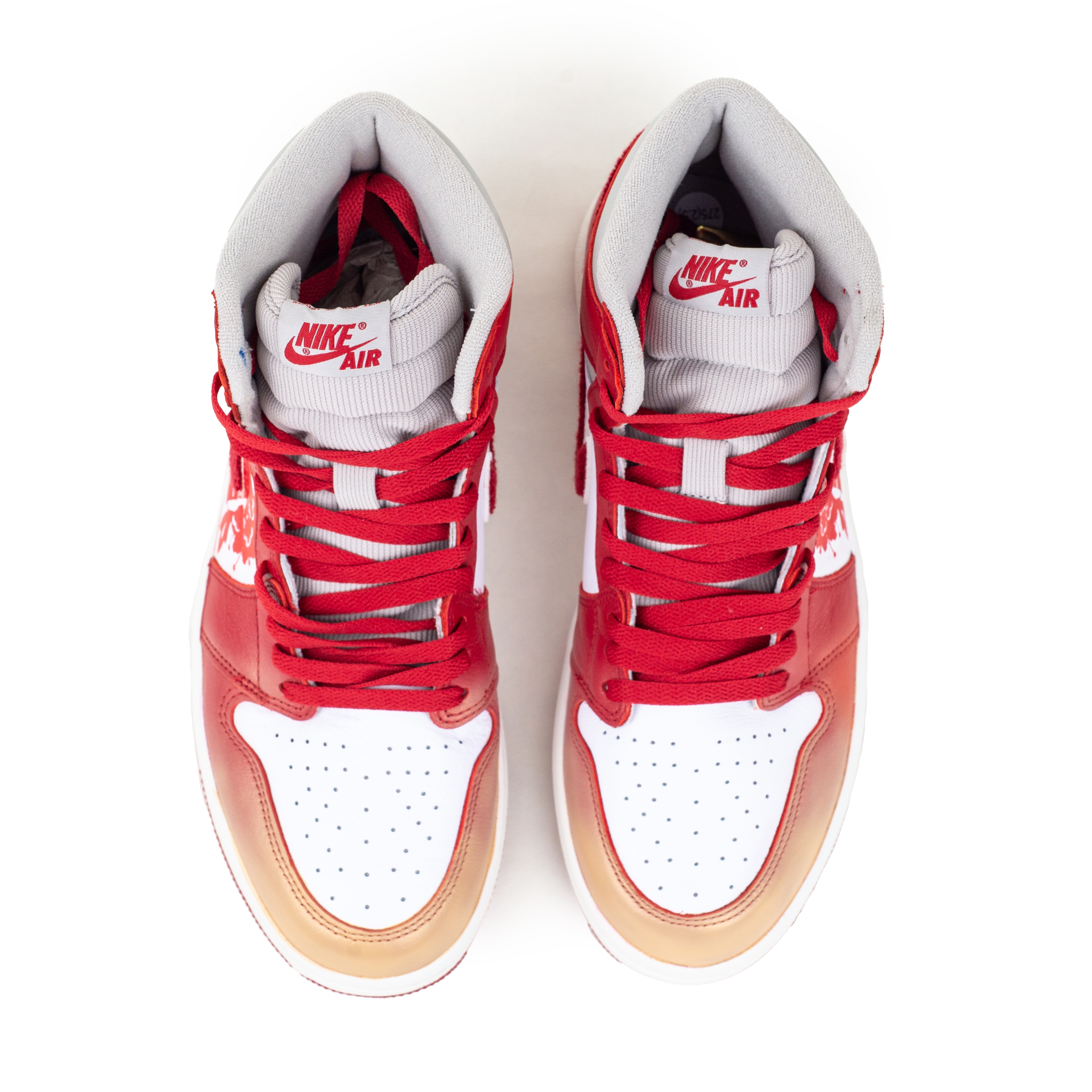 [Custom Shoes] (W) Jordan 1 High 'Golden White Red Wedding' 圖 6
