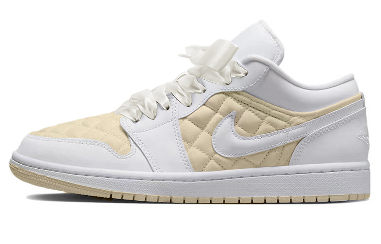 Buy (W) エアジョーダン1 シャネル風 ベージュ (Ea Jo-dan 1 Shaneru-fu be-ju) DB6480-100(TeamY-女款小香奈儿米白)