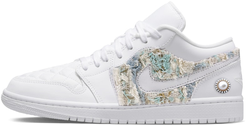 (W) 에어 조던 샤넬 x 1 로우 '화이트 그린 펄' (커스텀) DB6480-100(Team叁-女款AJ绿小香) Buy (W) 에어 조던 샤넬 x 1 로우 '화이트 그린 펄' (커스텀) DB6480-100(Team叁-女款AJ绿小香)