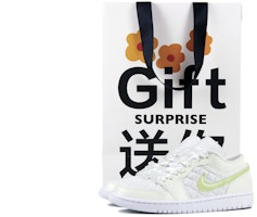 【定製球鞋】Jordan Air Jordan 1 小香奈兒 茉莉綠提 夏日清新 絲質鞋帶 低筒 復古籃球鞋 女款 白綠 Buy 【定製球鞋】Jordan Air Jordan 1 小香奈兒 茉莉綠提 夏日清新 絲質鞋帶 低筒 復古籃球鞋 女款 白綠