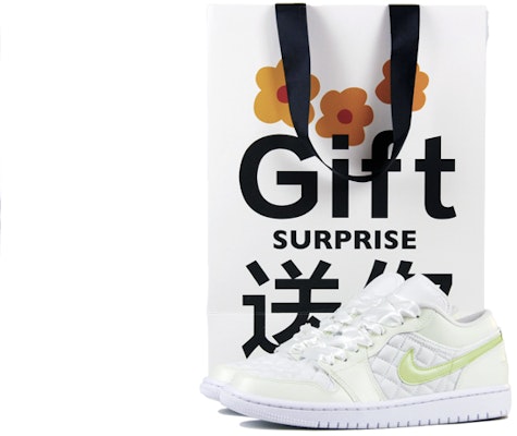 【定製球鞋】Jordan Air Jordan 1 小香奈兒 茉莉綠提 夏日清新 絲質鞋帶 低筒 復古籃球鞋 女款 白綠 Buy 【定製球鞋】Jordan Air Jordan 1 小香奈兒 茉莉綠提 夏日清新 絲質鞋帶 低筒 復古籃球鞋 女款 白綠