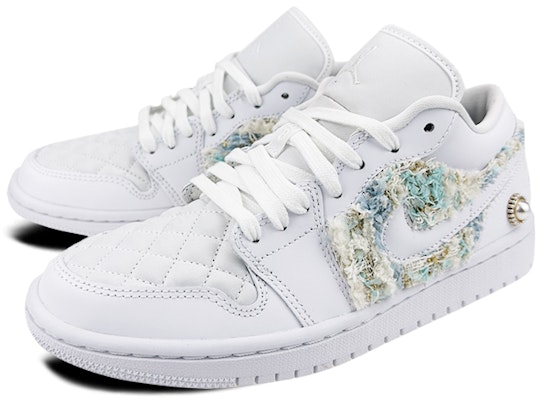 (W) 에어 조던 샤넬 x 1 로우 '화이트 그린 펄' (커스텀) DB6480-100(Team叁-女款AJ绿小香) Lookbook (W) 에어 조던 샤넬 x 1 로우 '화이트 그린 펄' (커스텀) DB6480-100(Team叁-女款AJ绿小香)