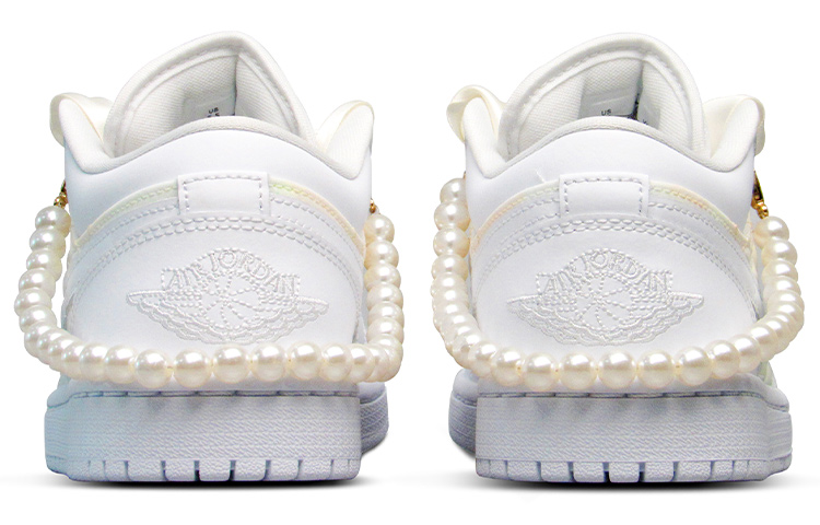 Purchase (W) [Sepatu Custom] Air Jordan Chanel x 1 Low 'Gradasi Mutiara' DB6480-100(Team19-女款小香奈儿QD)