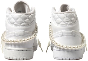 (W) 에어 조던 샤넬 x 1 미드 '화이트 펄 - 실크 레이스' DB6078-100(Team拾玖-小香风) Purchase (W) 에어 조던 샤넬 x 1 미드 '화이트 펄 - 실크 레이스' DB6078-100(Team拾玖-小香风)