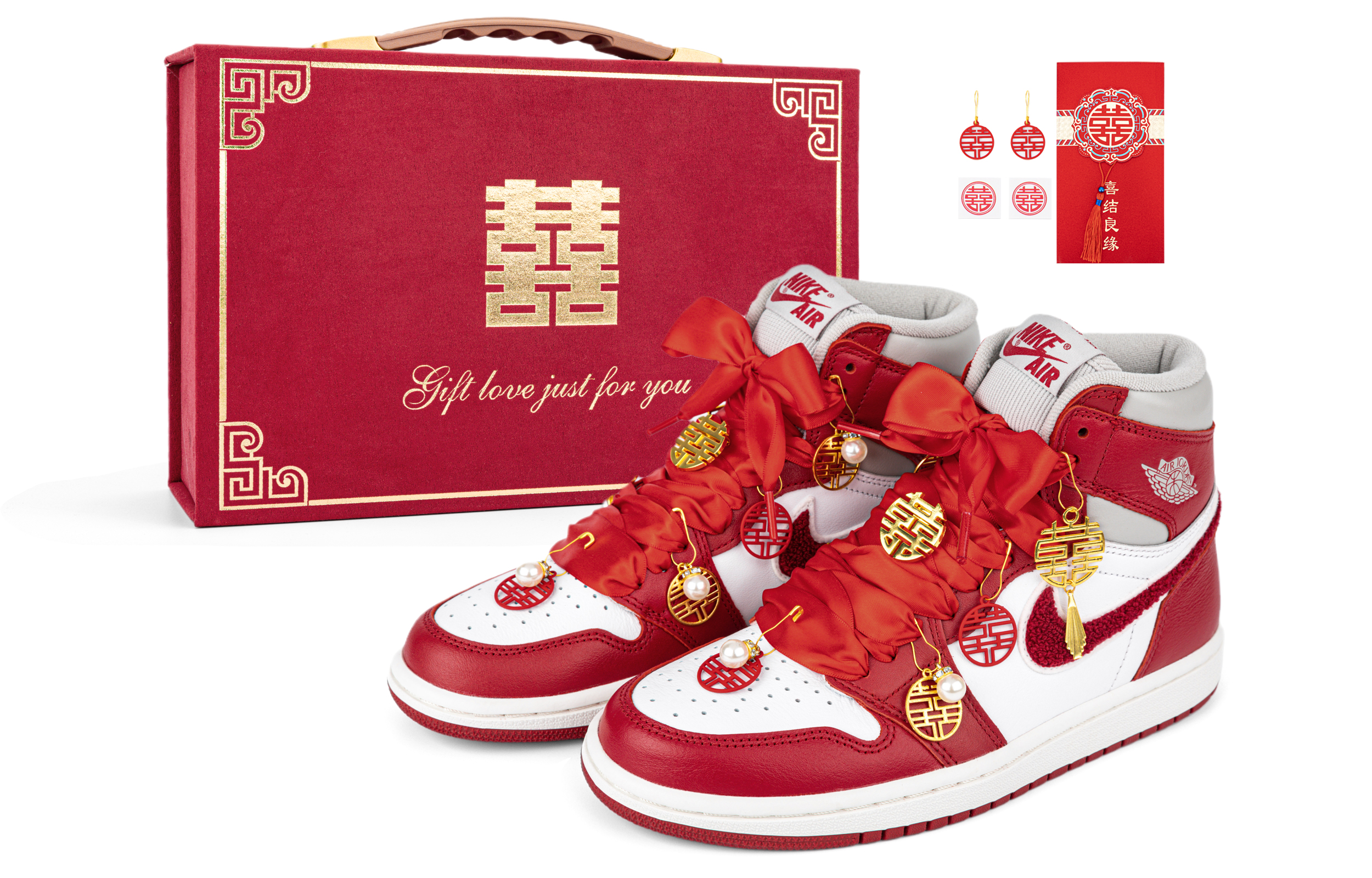 Buy (W) [定制鞋款] Air Jordan CLOT x 1 Mid '中式婚礼' DJ4891-061-460011