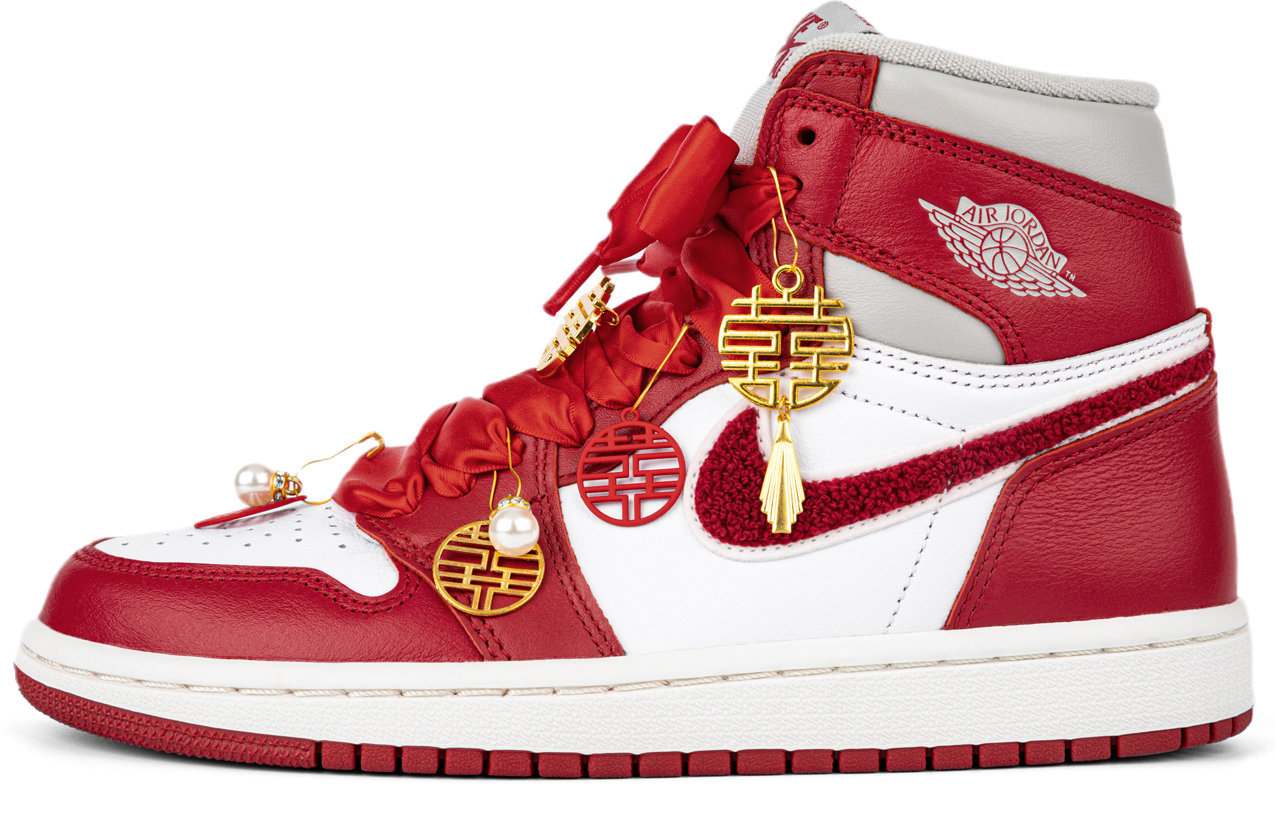 Order (W) [定制鞋款] Air Jordan CLOT x 1 Mid '中式婚礼' DJ4891-061-460011