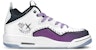 (W) 에어 조던 코트사이드 23 '블랙 화이트 퍼플 SOS' (커스텀) AR1002-104(Team47-女款越狱兔)