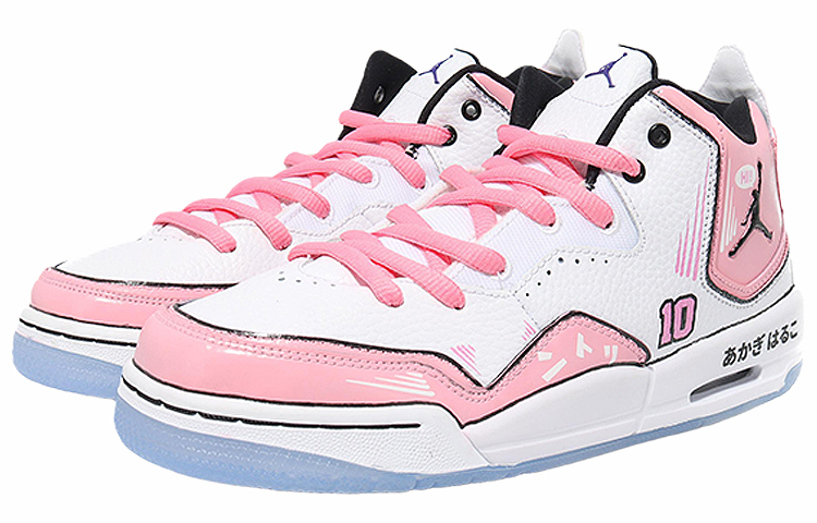 Lookbook (W) 【カスタムシューズ】(女性用) エアジョーダン コートサイド23「ピンクホワイト」 AR1002-104(Team10--热血篮球SBOX)