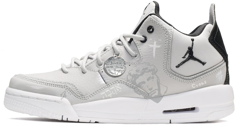 【訂製籃球鞋】 Jordan Courtside 23 夏日清涼 塗鴉 小衛雕像 十字架 中筒 復古籃球鞋 女款 黑白灰 Buy 【訂製籃球鞋】 Jordan Courtside 23 夏日清涼 塗鴉 小衛雕像 十字架 中筒 復古籃球鞋 女款 黑白灰