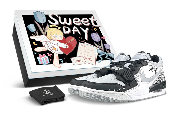 [Custom Shoes] (Women) Air Jordan Legacy 312 'Ink Bamboo Gift Box'