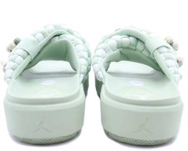 【訂製球鞋】 Jordan Sophia 滑脫鞋 編織 流蘇 防滑潮流舒適 休閒百搭 波希米亞風 碎花一字拖鞋 女款 綠色 Purchase 【訂製球鞋】 Jordan Sophia 滑脫鞋 編織 流蘇 防滑潮流舒適 休閒百搭 波希米亞風 碎花一字拖鞋 女款 綠色