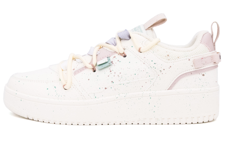 [Custom Shoes] (W) Anta Low 'Polka Dot Art Deconstructed - White Lotus Grey'