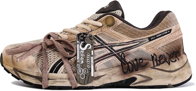 【訂製球鞋】 Asics Gel-Contend 4 達文西訂製 浮冥廢墟 簡約 搭配 老化 低筒 跑步鞋 女款 廢土棕 Buy 【訂製球鞋】 Asics Gel-Contend 4 達文西訂製 浮冥廢墟 簡約 搭配 老化 低筒 跑步鞋 女款 廢土棕