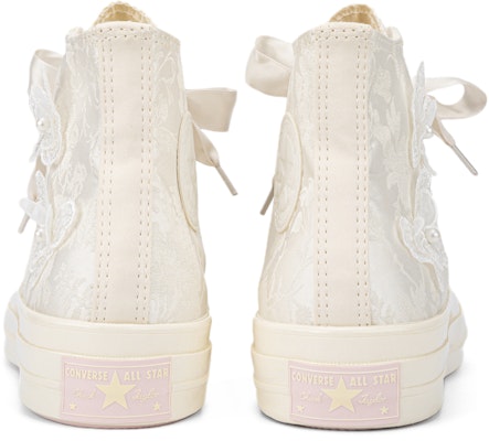 【訂製球鞋】Converse 1970s 世紀婚禮 浪漫 婚鞋 愛心 立體蝴蝶 簡約百搭 高筒 帆布鞋 女款 米白 Shop 【訂製球鞋】Converse 1970s 世紀婚禮 浪漫 婚鞋 愛心 立體蝴蝶 簡約百搭 高筒 帆布鞋 女款 米白