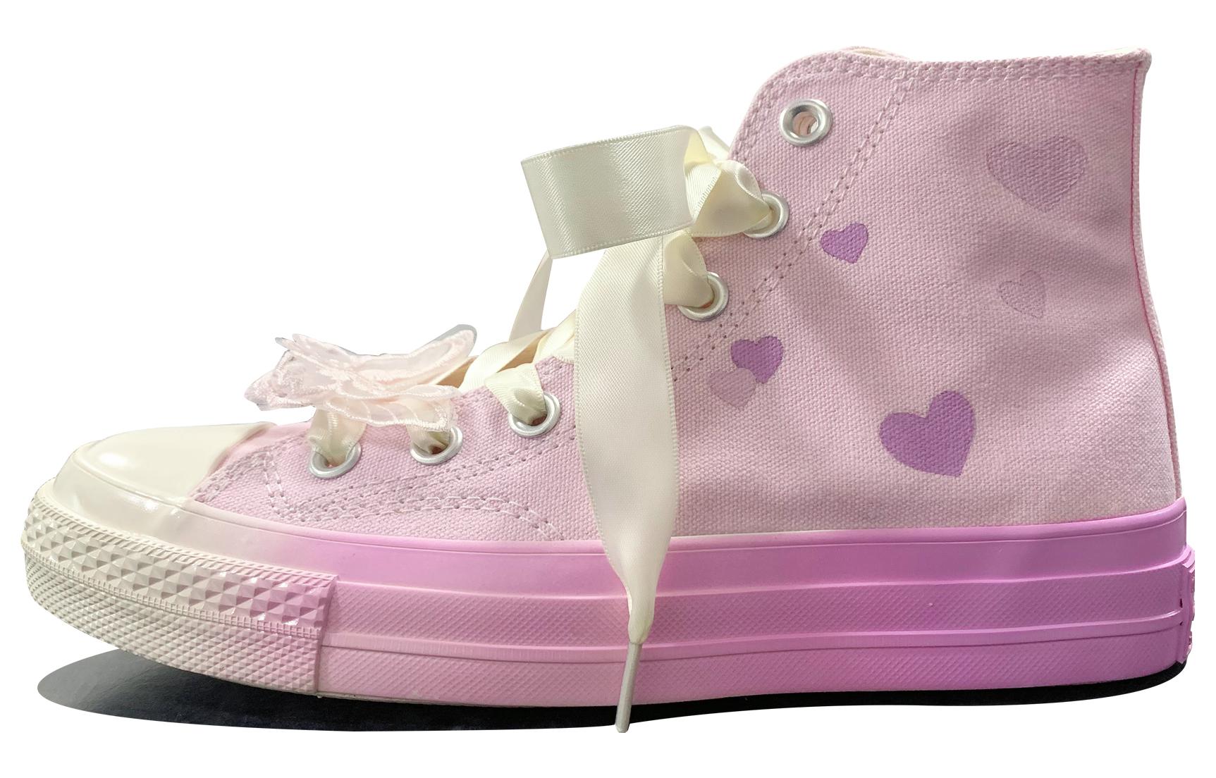 Buy (W) [定制鞋] 匡威Chuck 70高帮 '梦幻蝴蝶紫白' A00533C(TeamD-女款梦幻小蝴蝶)