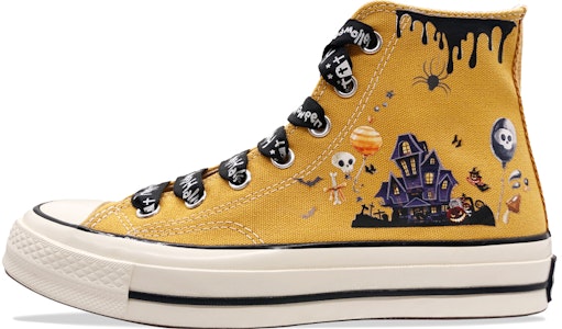 【定制球鞋】Converse Chuck Taylor All Star 1970s高幫 萬聖節 漫畫男女款定制 帆布鞋 男女款 黃色 Buy 【定制球鞋】Converse Chuck Taylor All Star 1970s高幫 萬聖節 漫畫男女款定制 帆布鞋 男女款 黃色