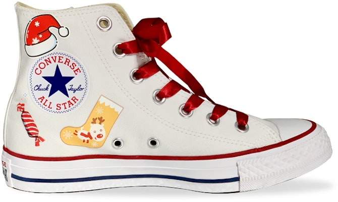 (W) 컨버스 커스텀 하이탑 '크리스마스 선물' 101009C(TeamD-热转印圣诞红白) Lookbook (W) 컨버스 커스텀 하이탑 '크리스마스 선물' 101009C(TeamD-热转印圣诞红白)