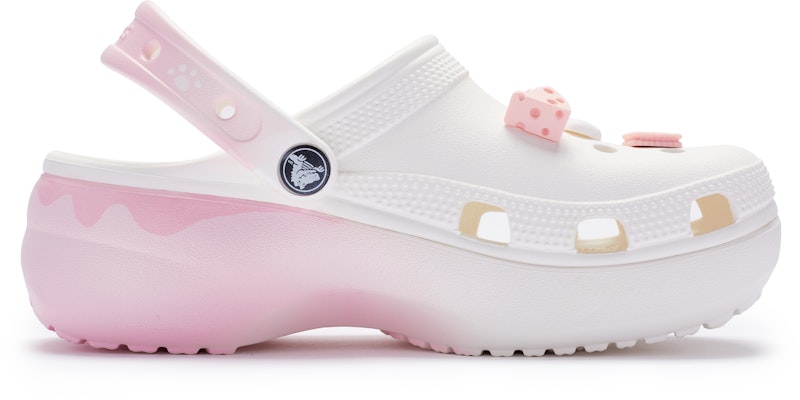 【訂製球鞋】Crocs卡骆驰 Classic clog BIGNIU 喵牌糕糕 小貓奶油蛋糕 裝飾扣 洞洞鞋 女款 白粉 Order 【訂製球鞋】Crocs卡骆驰 Classic clog BIGNIU 喵牌糕糕 小貓奶油蛋糕 裝飾扣 洞洞鞋 女款 白粉