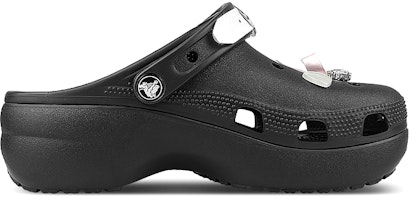【訂製球鞋】 Crocs卡駱馳 Classic clog 玩鞋款 雲朵 蝴蝶結 皮扣 裝飾扣 洞洞鞋 女款 黑粉 Order 【訂製球鞋】 Crocs卡駱馳 Classic clog 玩鞋款 雲朵 蝴蝶結 皮扣 裝飾扣 洞洞鞋 女款 黑粉