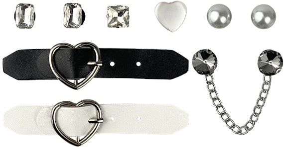 (W) 크록스 클래식 클로그 '블랙 핑크 구름 리본' (50 characters) 206750-001(Team叁-女洞洞鞋黑粉蝴蝶结) Sizing (W) 크록스 클래식 클로그 '블랙 핑크 구름 리본' (50 characters) 206750-001(Team叁-女洞洞鞋黑粉蝴蝶结)