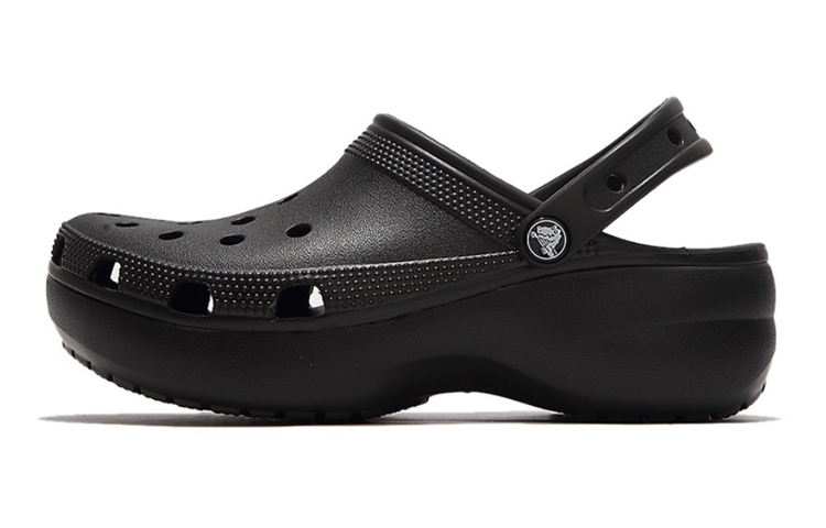 Cheap (W) 크록스 클래식 클로그 '블랙 핑크 구름 리본' (50 characters) 206750-001(Team叁-女洞洞鞋黑粉蝴蝶结)