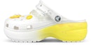 Buy 【定制球鞋】 Crocs卡駱馳 Classic clog 是在玩鞋 雲朵 芝士奶酪 鐳射鏈條 裝飾扣 洞洞鞋 女款 白黃