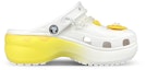 Order 【定制球鞋】 Crocs卡駱馳 Classic clog 是在玩鞋 雲朵 芝士奶酪 鐳射鏈條 裝飾扣 洞洞鞋 女款 白黃
