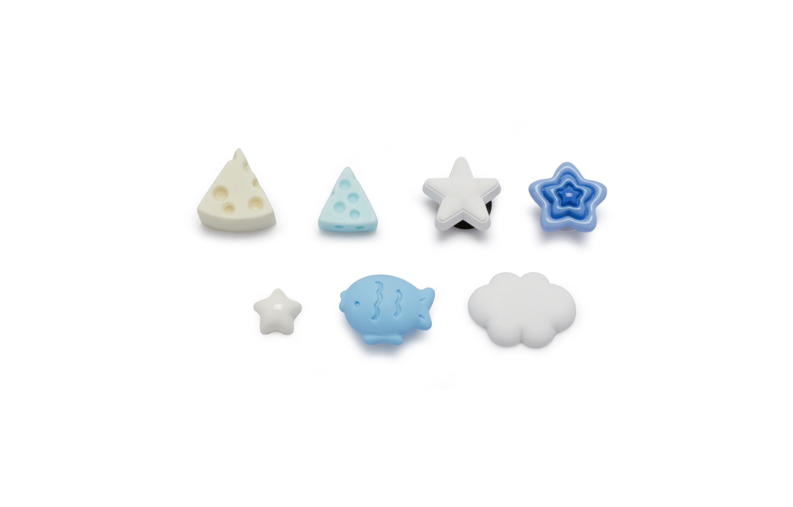 Sizing (W) [定制鞋] Crocs经典拖鞋“冰淇淋白-蓝” 206750-100(Team80-女款汪牌糕糕白蓝)