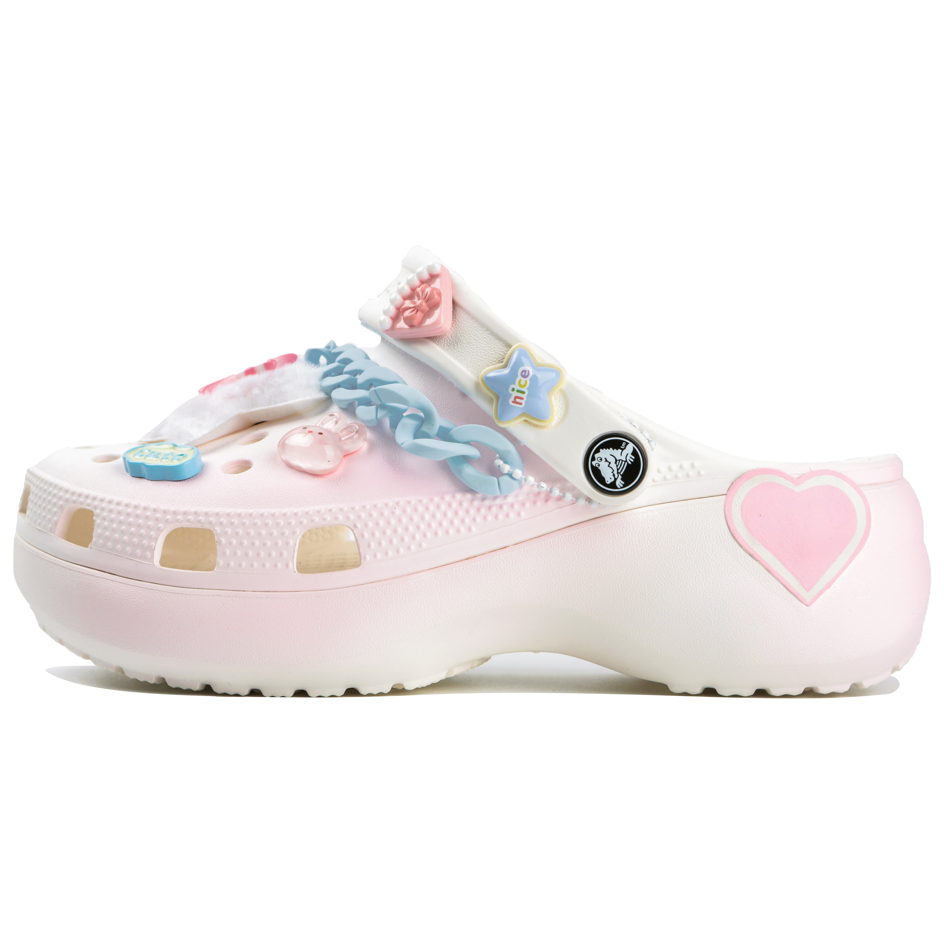 Buy (W) カスタム クラシック クロックス「スイートハートクラウド」 206750-100(Team4-女款甜心云朵SBOX)