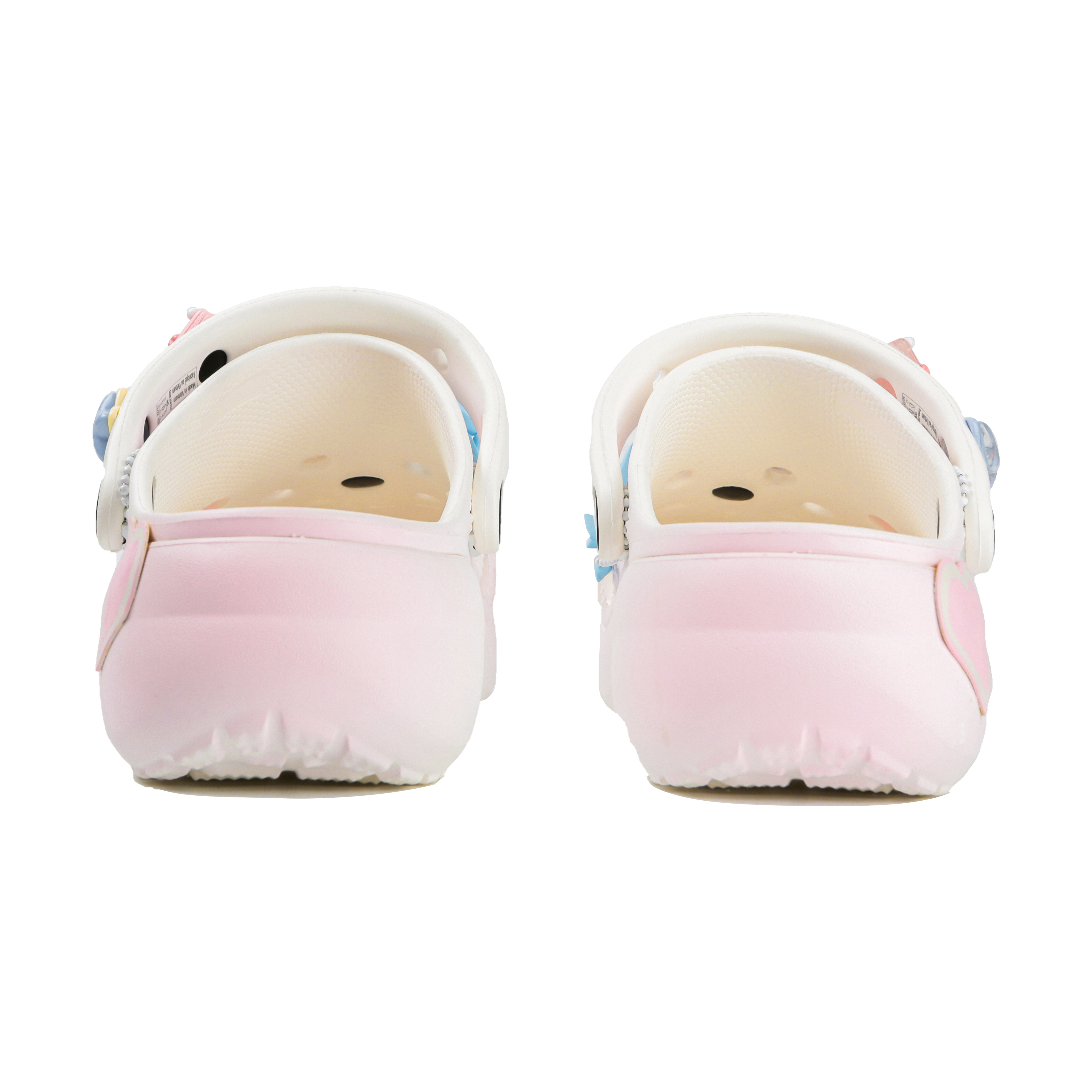 Shop (W) カスタム クラシック クロックス「スイートハートクラウド」 206750-100(Team4-女款甜心云朵SBOX)