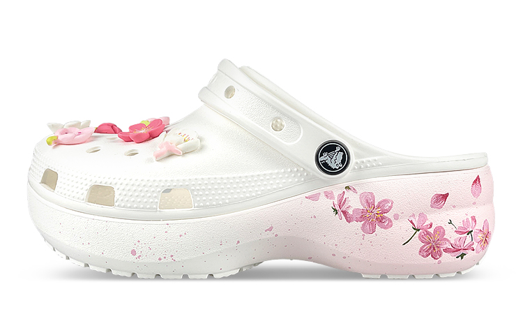 [Custom Shoes] (W) Crocs Classic Clog 'White Pink Cloud Cherry Blossom'