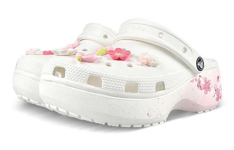 [Custom Shoes] (W) Crocs Classic Clog 'White Pink Cloud Cherry Blossom' 圖 3