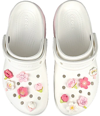 (W) 【定制鞋款】Crocs经典洞洞鞋‘白粉云樱花’ 206750-100(Team叁-女洞洞鞋樱花BOX) Purchase (W) 【定制鞋款】Crocs经典洞洞鞋‘白粉云樱花’ 206750-100(Team叁-女洞洞鞋樱花BOX)